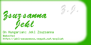 zsuzsanna jekl business card